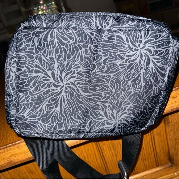 Baggallini Drawstring Bucket Crossbody Bag in Midnight Blossom - Picture 6 of 8